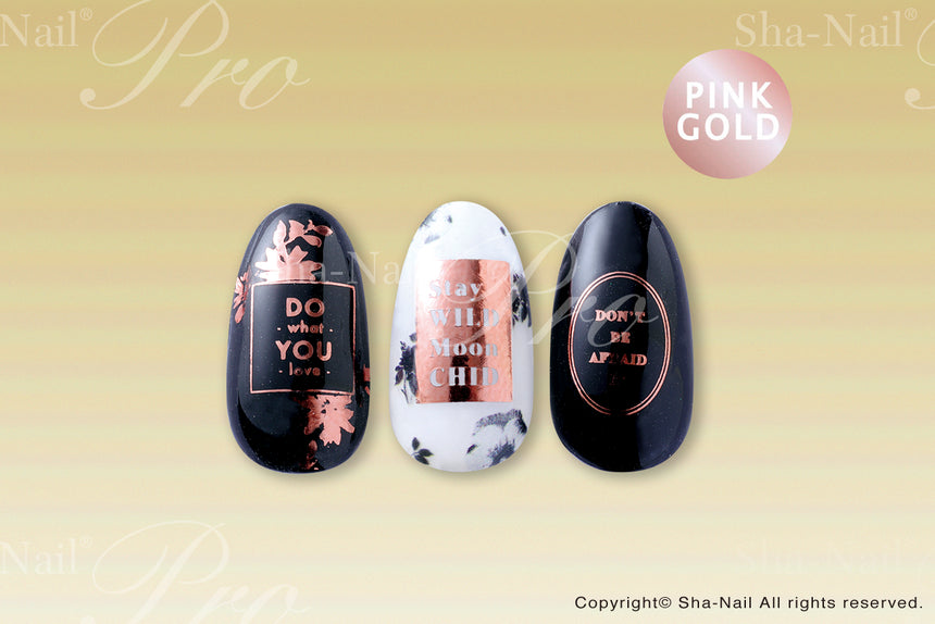 Sha-Nail Plus Label Pink Gold LB-PPG