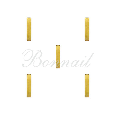 [18430]  Bonnail Parts Rectangle Stick Gold 10mm