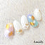 Amaily Nail Sticker No. 3-19 Palm Tree Gold