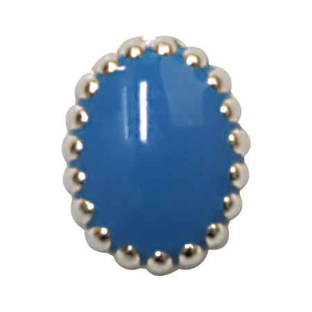 Jewelry-Nail Brion Opal Light Turquoise Frame Sliver (SS)