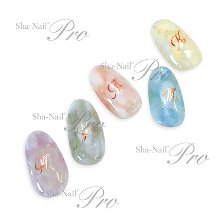 Sha-Nail Plus Script Alphabet Pink Gold