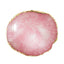 Bonnail Natrual Stone Plate Ruby Quartz