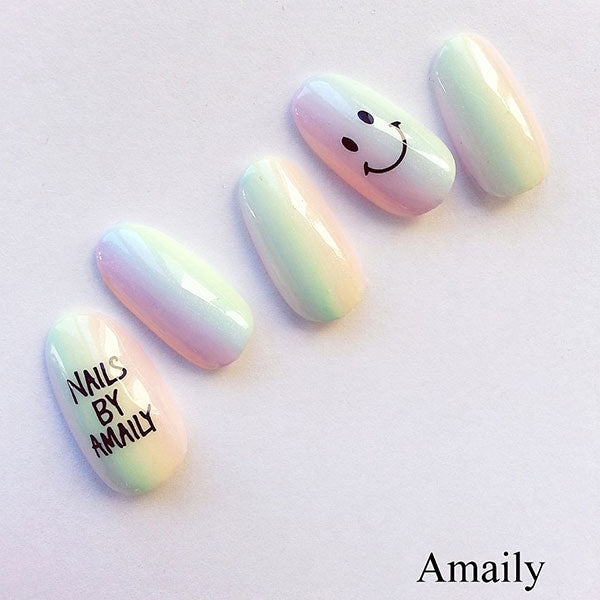 Amaily Nail Sticker No. 3-3 Nico Chan Black