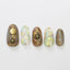 【23642 】SHAREYDVA Nail Parts Asterisk Antique Gold