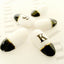Amaily Nail Sticker No. 4-5 ABC Black