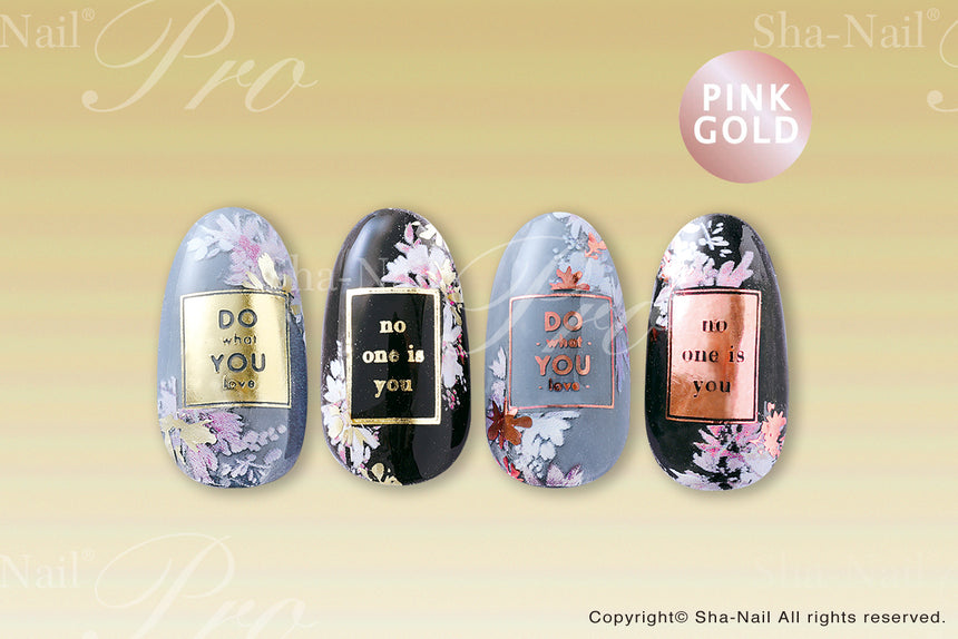 Sha-Nail Plus Label Pink Gold LB-PPG