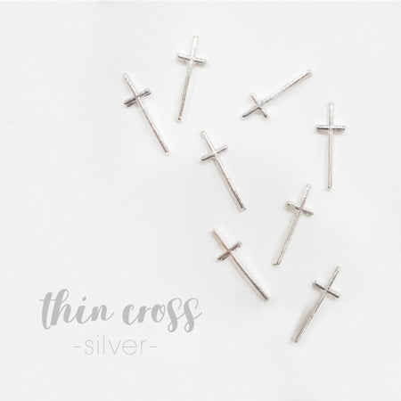 Bonnail × rrieenee Thin Cross Silver