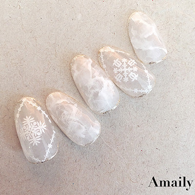 Amaily Nail Sticker No. 1-11 Hawaiian Black