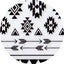 Amaily Nail Sticker No. 5-13 Native Patterns Black