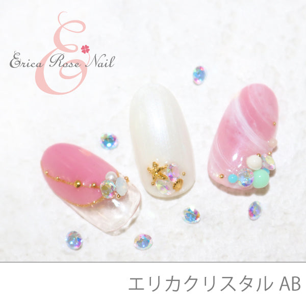 Bonnail × EricaRoseNail Crystal AB Round 3mm