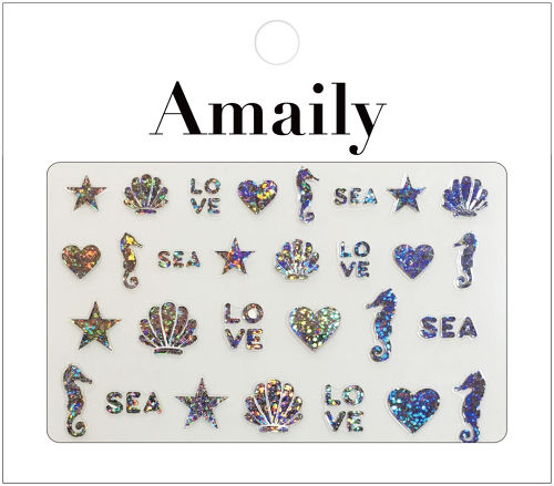 Amaily Nail Sticker No. 5-16 Sea Sliver