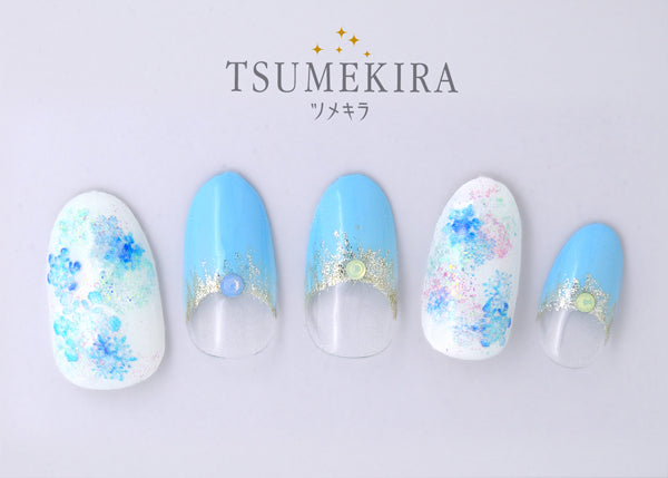 Tsumekira Watercolor Snowflakes 7 NN-YUK-701