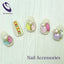 SHAREYDVA Nail Accessories Sherbet Crystal Round Pink