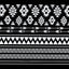 Amaily Nail Sticker No. 5-14 Native Patterns White