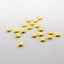 SHAREYDVA Metal Studs Round Gold 1.0mm 500P