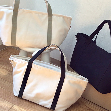 【25988】Soeno Nail Tote Bag Black / Black