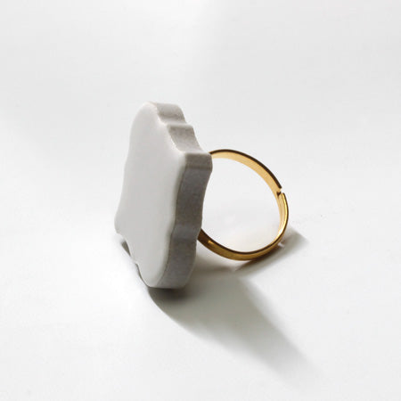 PREANFA Mini Lantern Tile Ring White