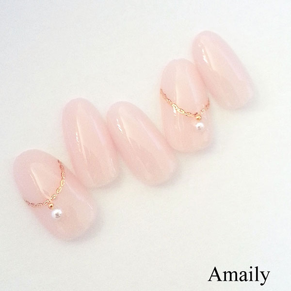 Amaily Nail Sticker No. 5-11 Gold Chain
