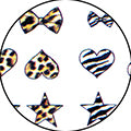 Amaily Nail Sticker No. 1-1 Leopard Zebra