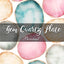Bonnail Gem Quartz Plate Moon Ruby