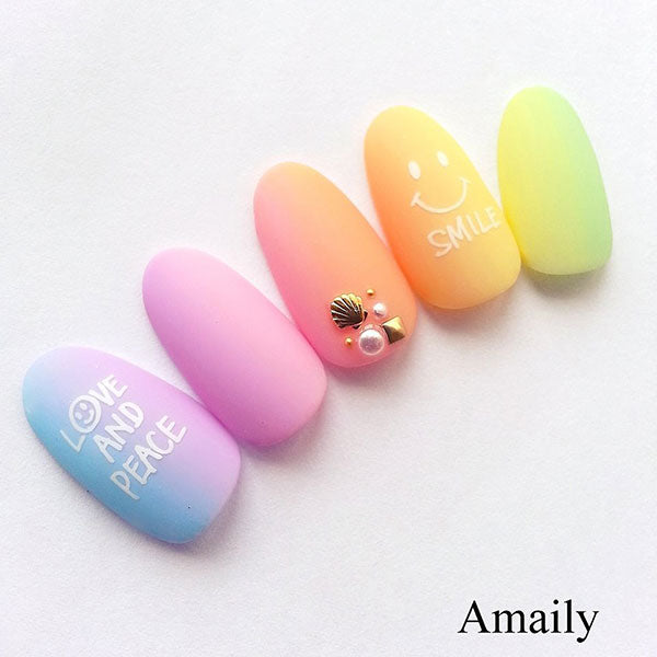Amaily Nail Sticker No. 3-4 Nico Chan White