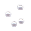 SHAREYDVA White Pearl Half Round 2.5mm 100P