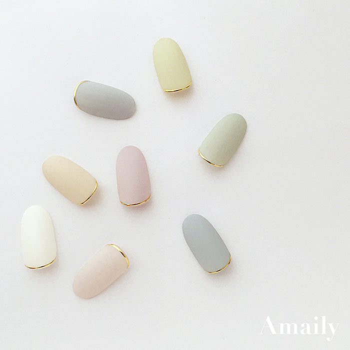 Amaily Nail Sticker Line Gold No.5-17