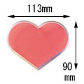 POSH ART Heart Shape Chip Case Pink
