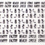 Amaily Nail Sticker No. 3-11 Pineapple Black