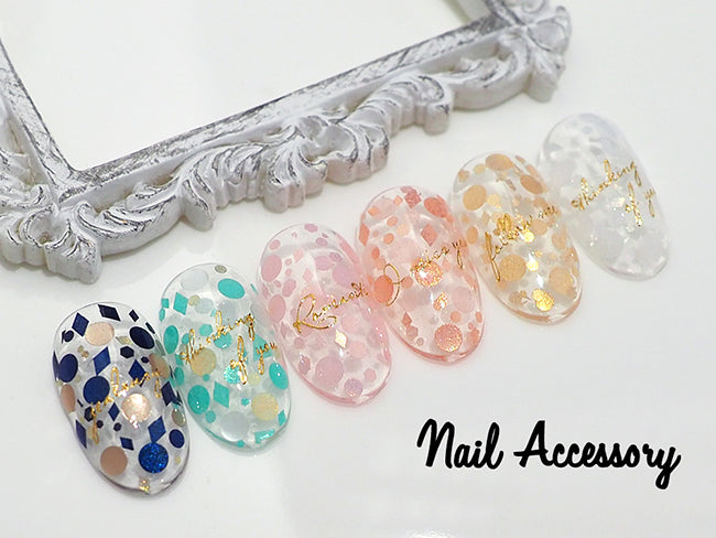 Nail accessories multi-color hologram  6-color set A
