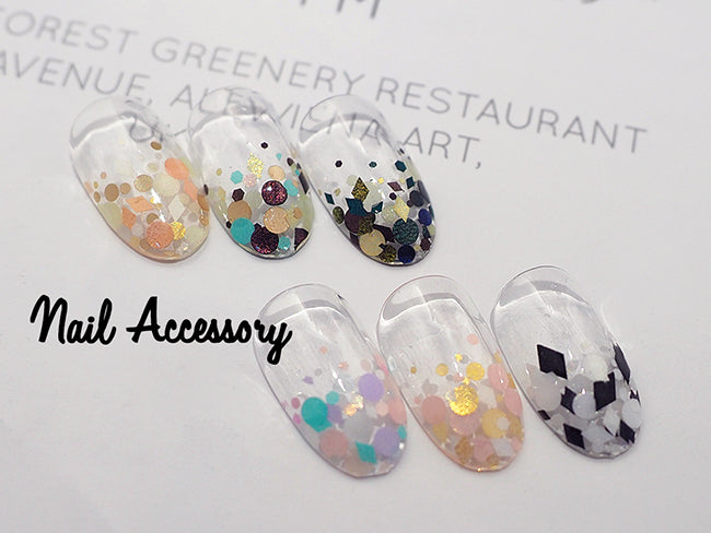 Nail accessories multi-color hologram  6-color set B