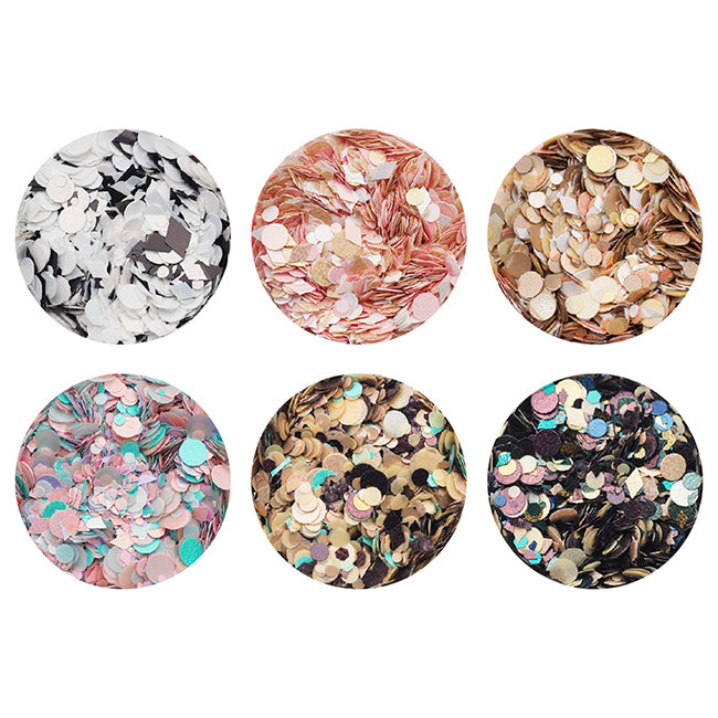 Nail accessories multi-color hologram  6-color set B