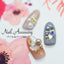 Nail Accessories Pearl & Parts MIX Curve Bottom  Dark gray