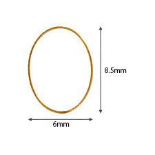 SHAREYDVA × BLC Brooches Oval Gold 8P