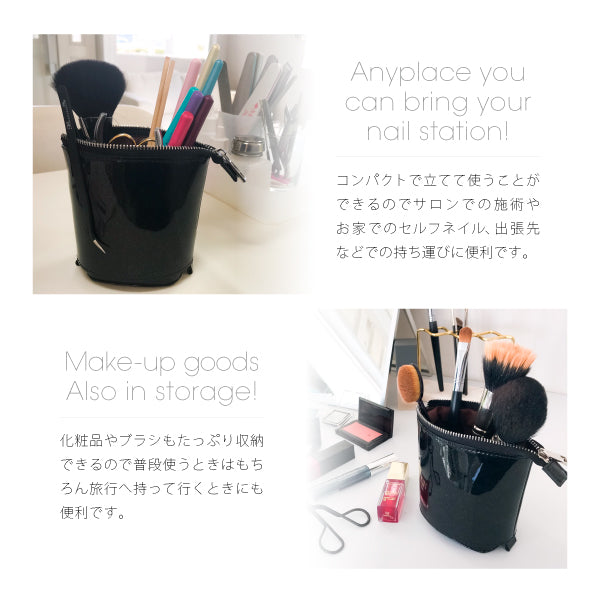 Bonnail Popping Case Enamel White × Black