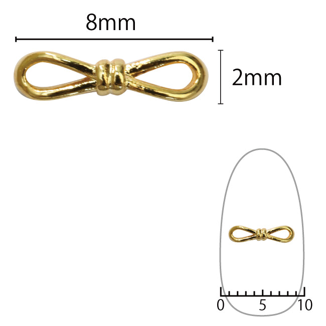 【23633 】SHAREYDVA Nail Parts Frame Ribbon Gold