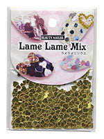 Beauty Nailer Lame Lame Gold Heart Mix LLM-2