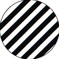 Amaily Nail Sticker No. 5-2 Border Pattern Black 2mm