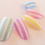 Amaily Nail Sticker No. 5-4 Border Pattern White 2mm