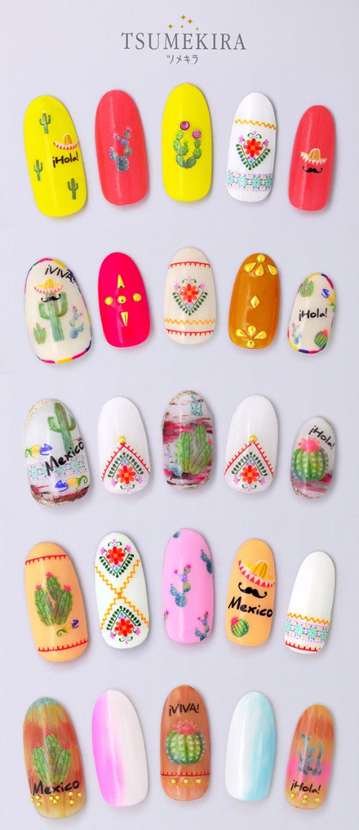 TSUMEKIRA Nail Sticker Viva Mexico NN-MXC-101