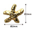 SHAREYDVA Metal Studs Star Fish Gold S 8P