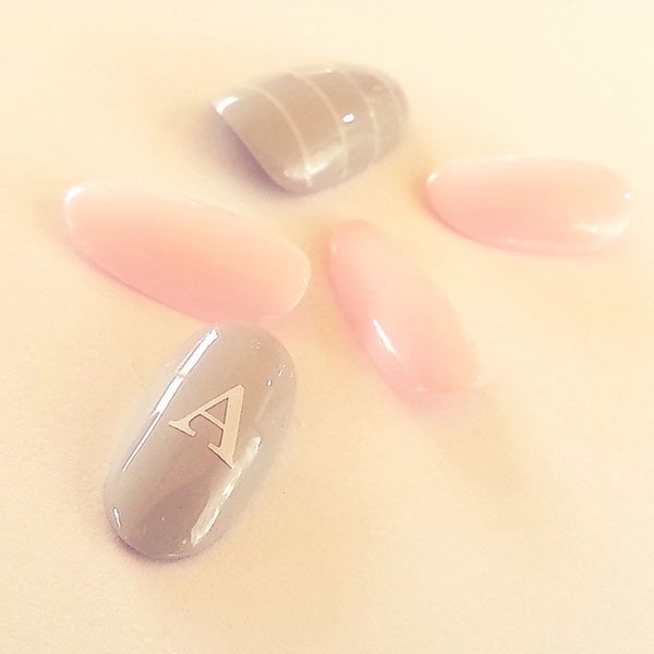 Amaily Nail Sticker No. 4-6 ABC White