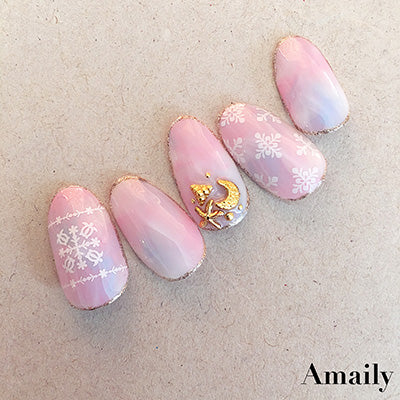 Amaily Nail Sticker No. 1-11 Hawaiian Black