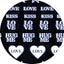 Amaily Nail Sticker No. 2-6 Love Message White