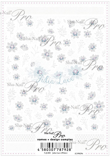 [10038]  Sha-Nail Pro Julia Lace White N-JL002