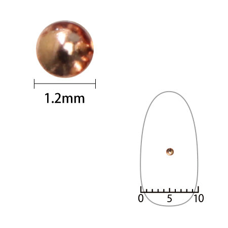 SHAREYDVA Studs Pink Gold 1.2mm 50p