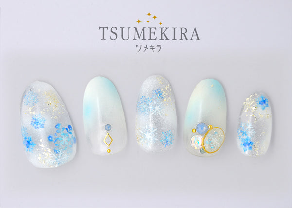 Tsumekira Watercolor Snowflakes 7 NN-YUK-701