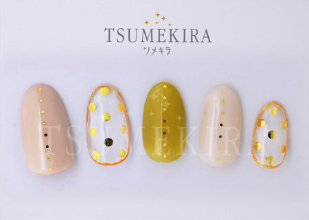 Tsumekira Dot Gold SG-DOT-104 (Gel Only)