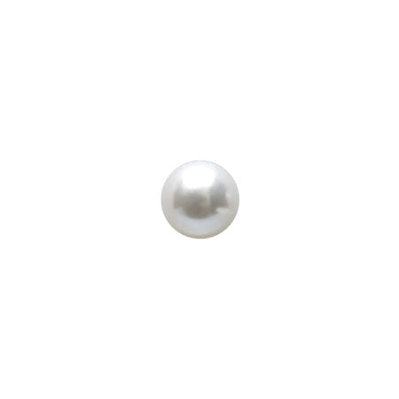 SHAREYDVA White Pearl Half Round 4mm 24P