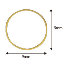 SHAREYDVA × BLC Brooches Round Gold 6P